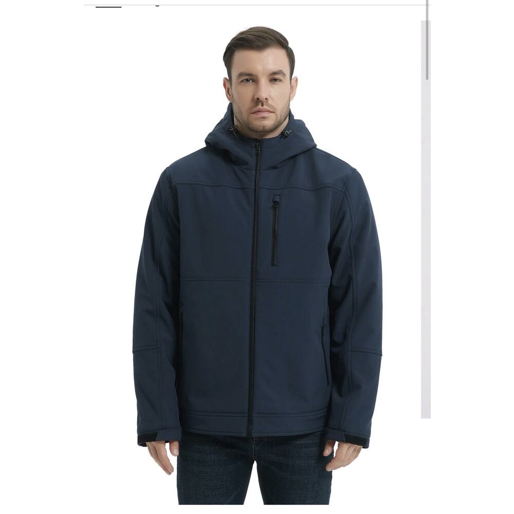 Hawke&Co Men’s Ranger Softshell jacket Navy Size Small